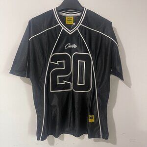 Corteiz Black Football Jersey
